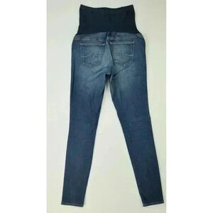 AG Adriano Goldschmied 29X32 Women's Maternity Blue Denim Pull Up Jeans USA Made